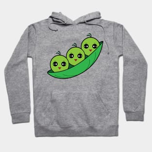 Cute Cartoon Three Peas in a Pod Hoodie